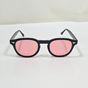 Lohause Basquiat en Rose Sunglasses Black Frame Pink Lenses